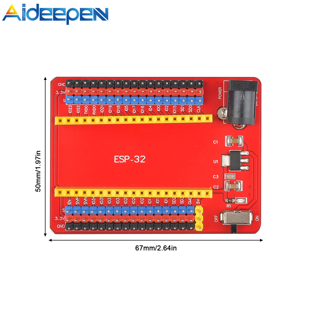 Aideepen Mô-đun Bảng Mở Rộng Phát Triển ESP32 Cho Kỹ Sư Kỹ Thuật Mô-đun Điện Tử Tự Làm Cho Bo Mạch Chủ Arduino Nano V3.0 DC 7-12V