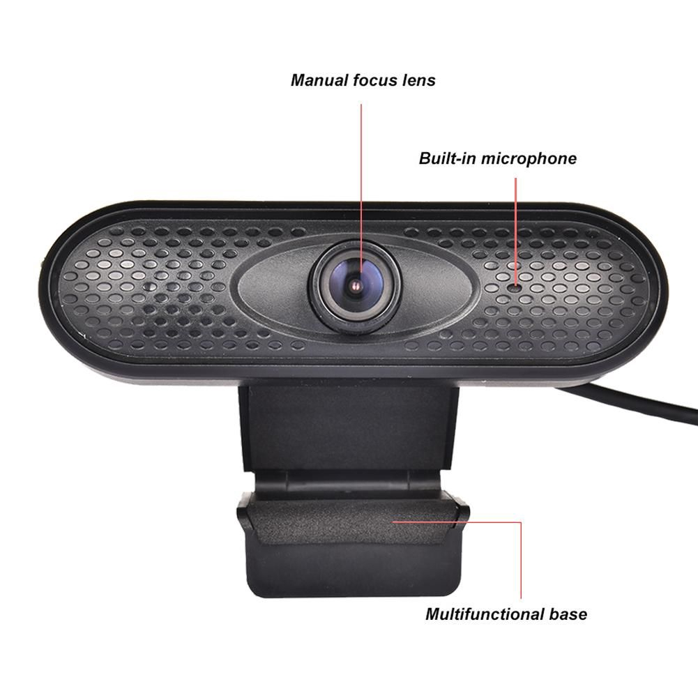 BOKEWU USB Computer Webcam Full HD 1080P Web Camera Digital Web Cam With Micphone For Laptop PC Tablet Rotatable Camera