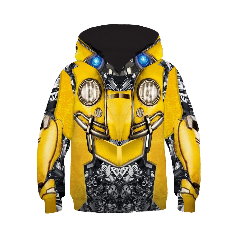 New Transformers Bumblebee Animation 3D Sweater Cosplay Children's Sweater