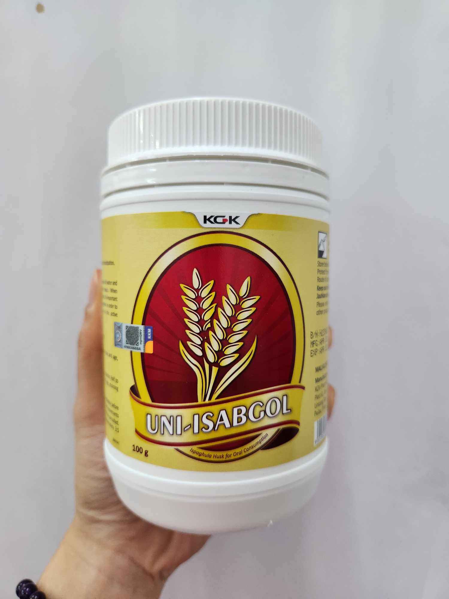 UNI-ISABGOL 100G (ISPAGHULA HUSK ORAL POWDER) | Lazada
