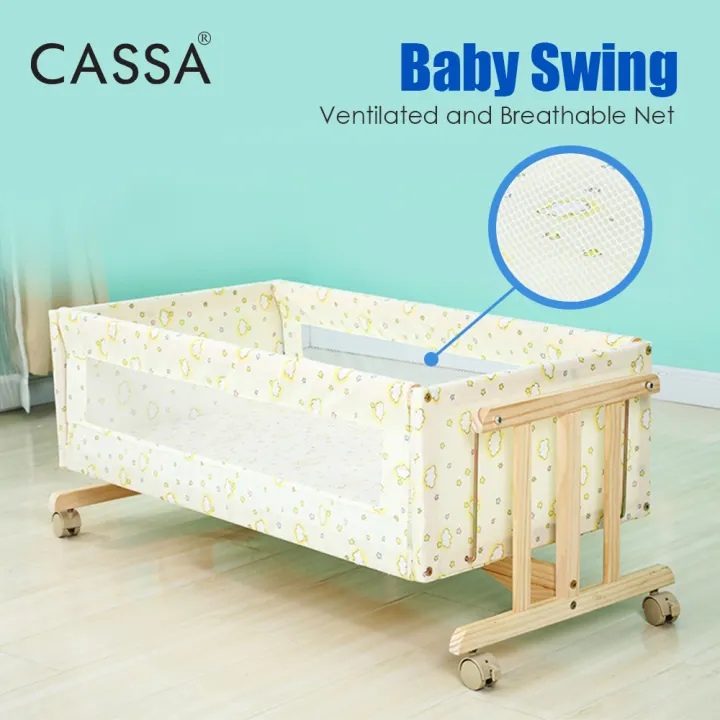 infant swing bed