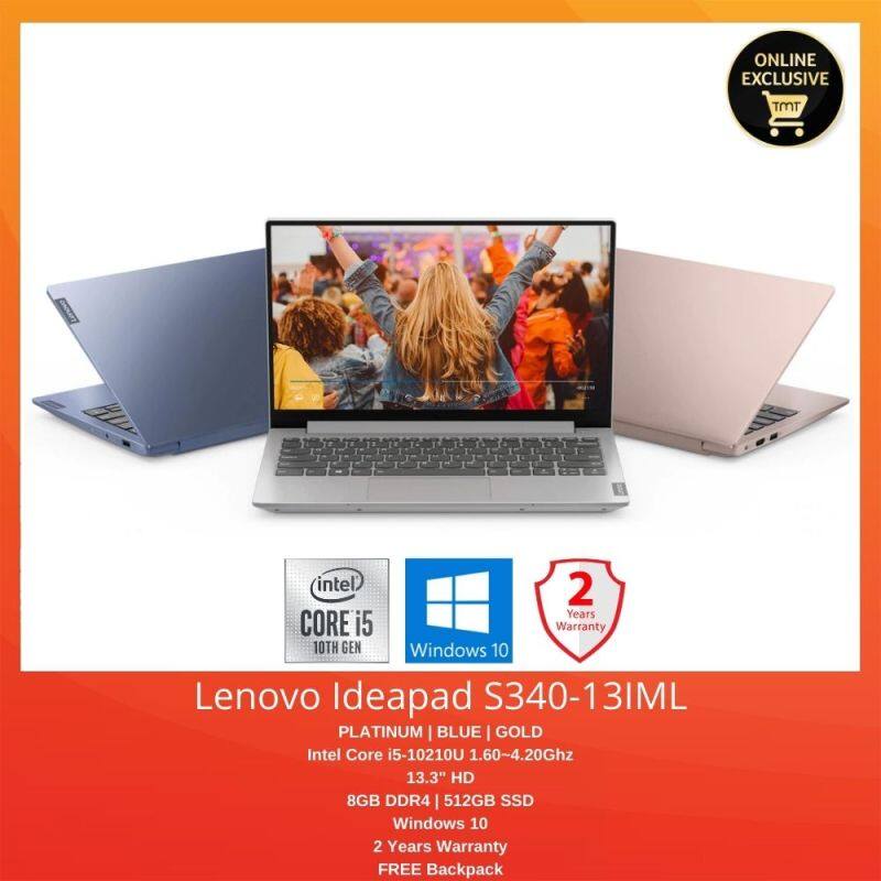 Lenovo Ideapad S340-13IML 81UM001LMJ | i5-10210U | 8GB 512GB SSD | 13.3 FHD | Windows 10 Malaysia