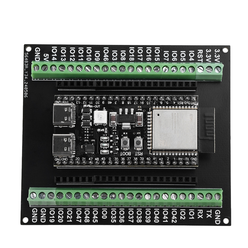 diymore ESP32 ESP32-S3 WiFi Bluetooth Internet of Things Dual Type-C Development Board Core Board ESP32-S3-DevKit C N8R2