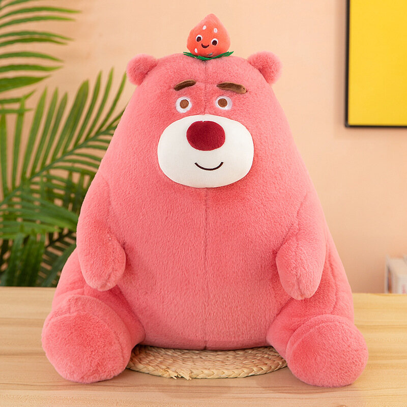 IQANGEL Children's doll bear doll strawberry stuffed toy throw pillow doll