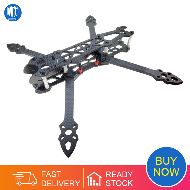 Rc mak4 5 inch 225mm 4 axle carbon fiber frame rack for rc diy racing freestyle fpv drones parts