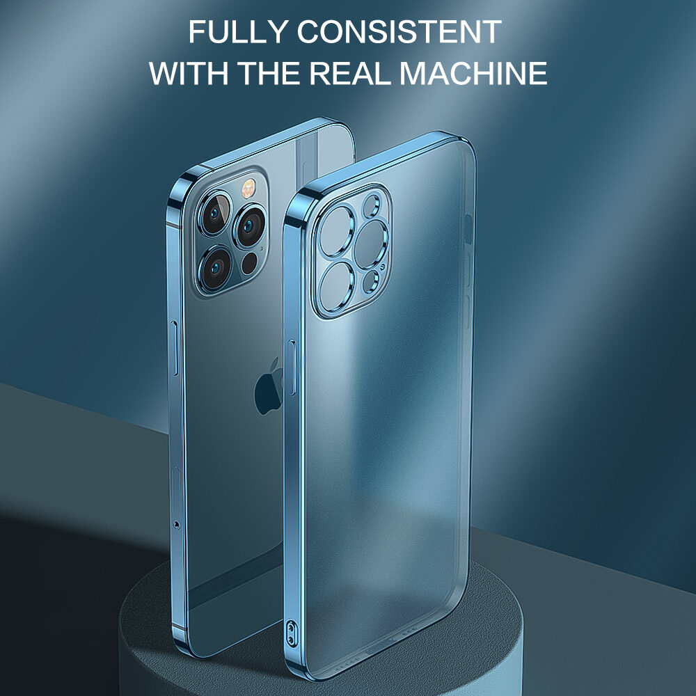 Ốp Điện Thoại Nhám Mạ Smartdevil Ốp Bảo Vệ Mờ Chống Rơi Cho iPhone 12 Mini 12Pro Iphone 12 Pro Max Vỏ Mềm Bao Gồm Ống Kính ， Chống-Vân Tay