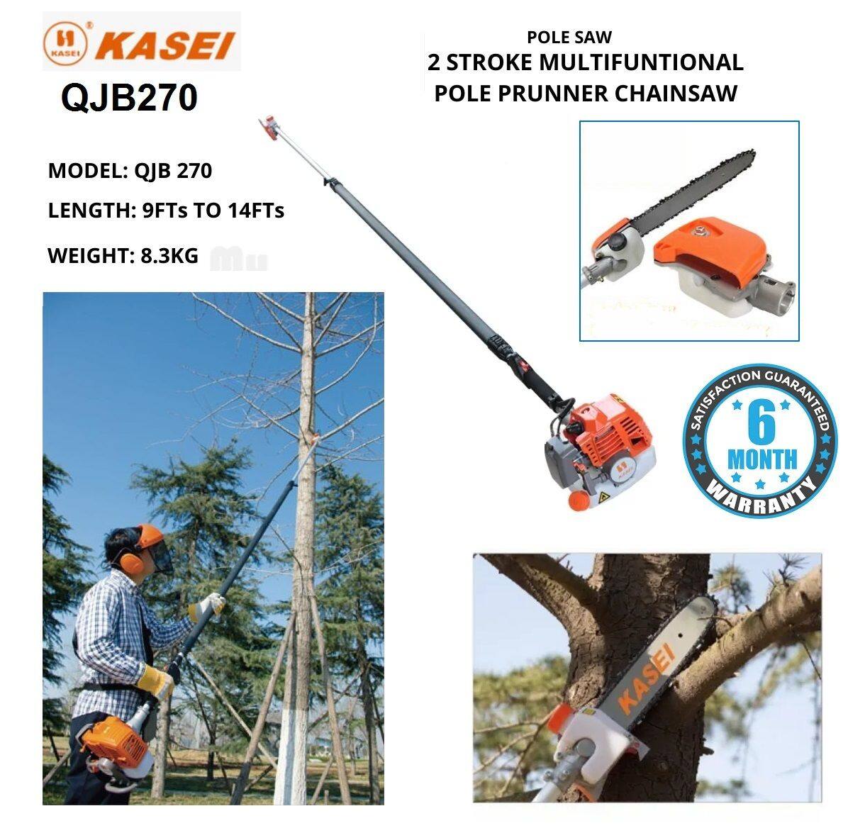 Kasei QJB 27cc Telescopic Pole Pruner ChainSaw Lazada