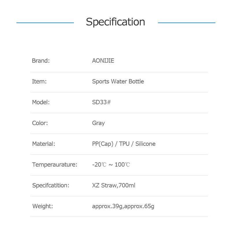 Bình nước chạy bộ AONIJIE 700ML SD33