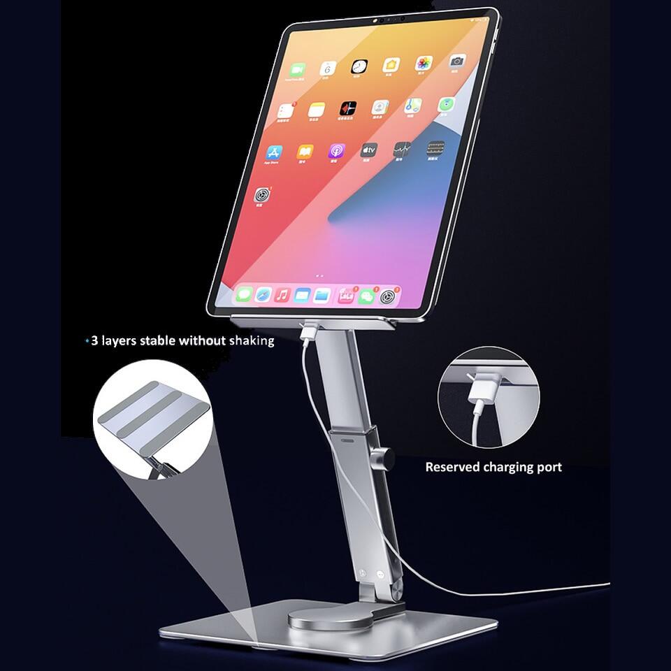 Zeallion Giá Đỡ Máy Tính Bảng Giá Đỡ Gấp Gọn Có Thể Điều Chỉnh Để Bàn Cho IPad Macbook Samsung Xiaomi Huawei Giá Đỡ Máy Tính Bảng