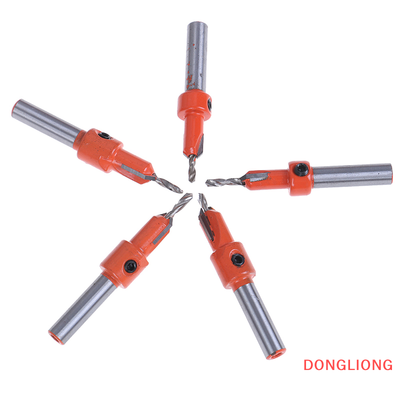DONGLIONG Countersink Drill Bit Woodworking Screws Chamfering Wood Hole Drills Bit