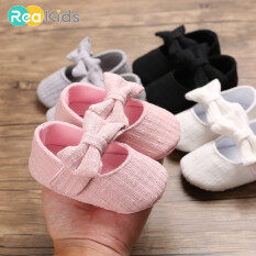 ReaKids 0-24 Tháng Bé Gái Giày Thoải Mái Bow Thời Trang Đầu Tiên Walkers Kid Giày Sơ Sinh Căn Hộ Giày Miễn Phí Vận Chuyển