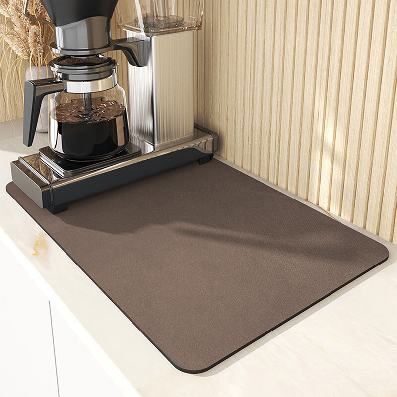 Blowing 1Pc Absorbent Mat Kitchen Counter Draining Pad Waterproof Non-slip Pad