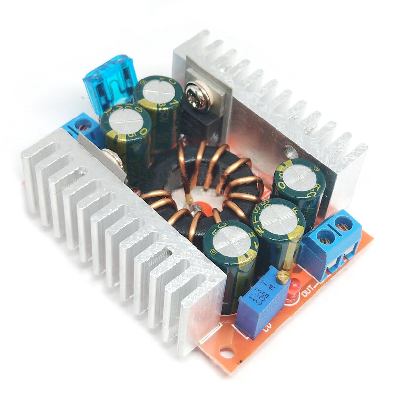 DC-DC Mô-đun CHỈNH LƯU Đồng Bộ 15A Có Thể Điều Chỉnh Bước Xuống Mô-đun Chuyển Đổi 4-32V 12V Sang 1.2-32V 5V Bộ Chỉnh Lưu Bộ Cấp Nguồn Ổn Định LED Công Nghiệp Hiệu Suất Cao Có Thể Điều Chỉnh Công Suất Cao mô-đun