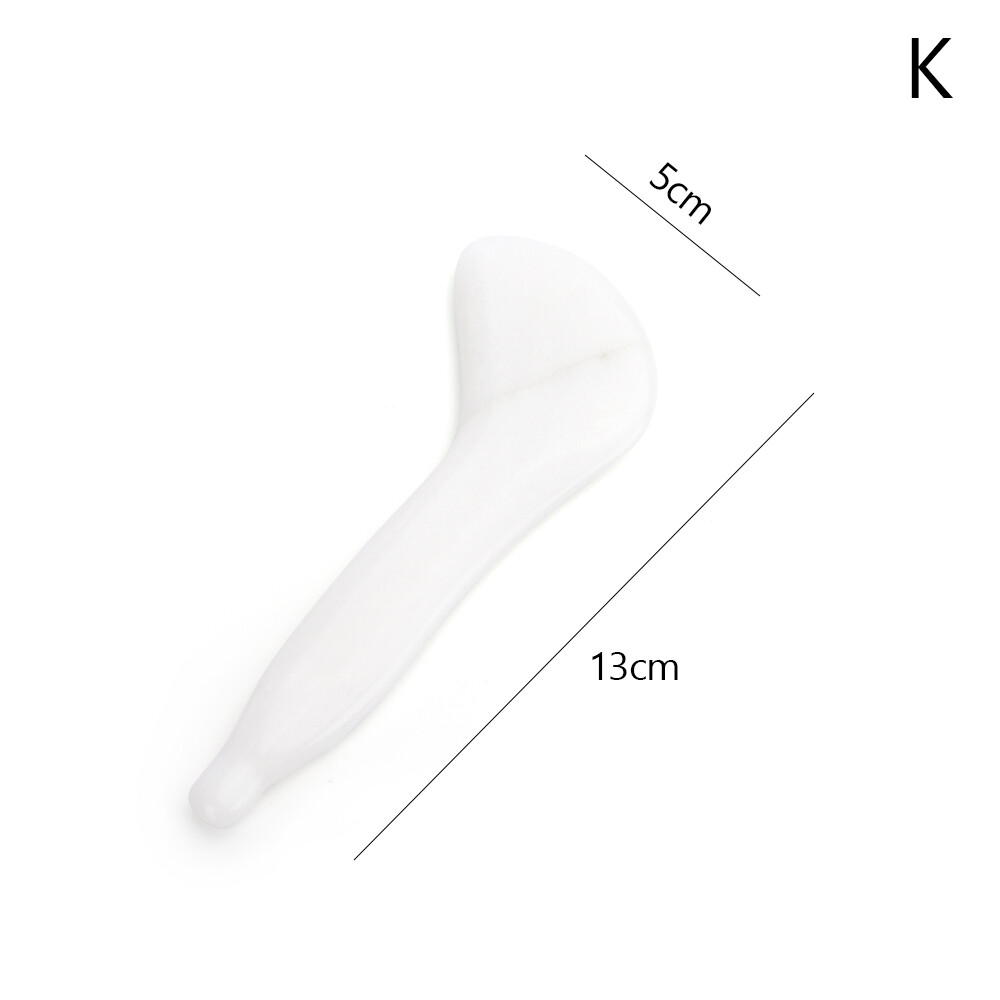 1 Pcs Natural Quartz Jade Guasha Stone Board Massage Guasha Plate Jade For Face Neck Back Body Face Massager Scrapers Tools