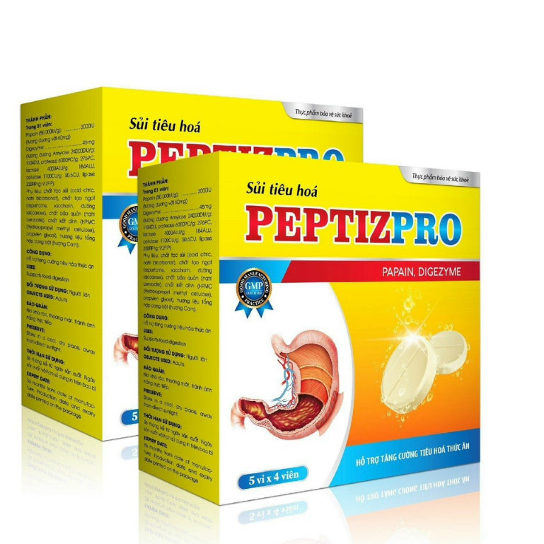 Viên sủi tiêu hóa Peptiz pro Hỗ trợ đầy hơi khó tiêu