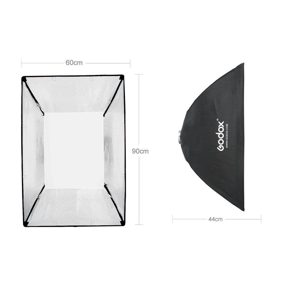 Godox 24 x 35  60cm*90cm Speedlite Studio Strobe Flash Photo Reflective Softbox Diffuser for Bowens Mount DE300 DE400 SK300