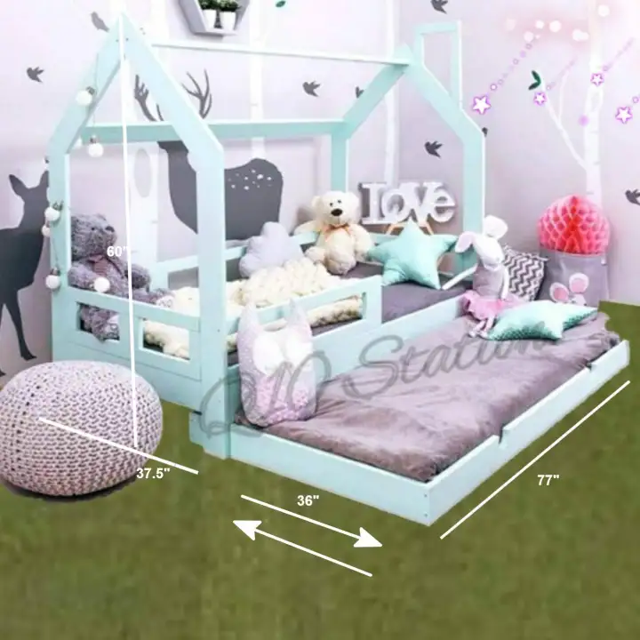 Q 10 Solid Wood Children Bed Kids Single With Q 10 Solid Wood Children Bed Kids