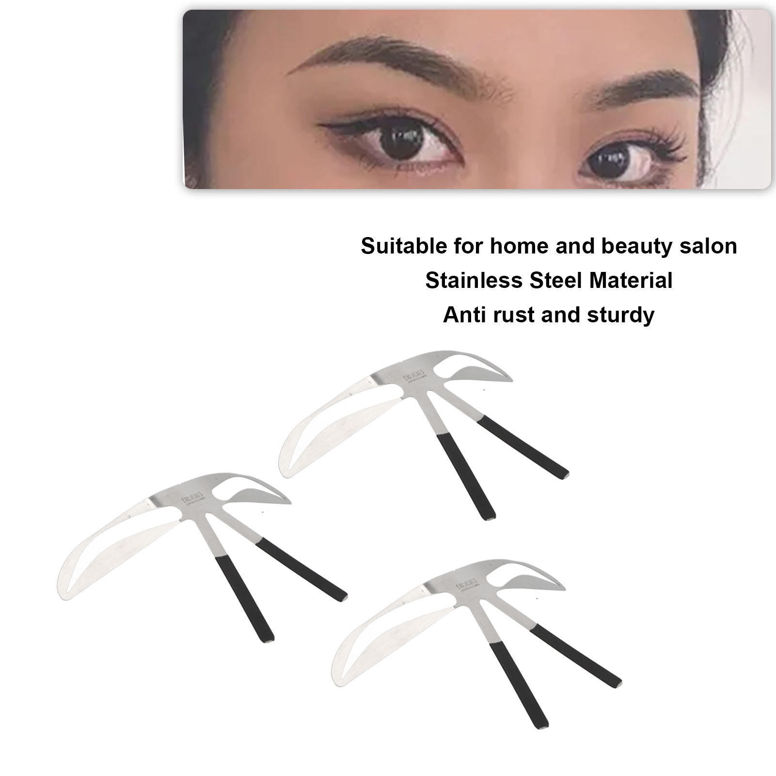 Khuôn kẻ chân mày, định hình thước đo Lông Mày Chuyên Nghiệp linh hoạt di động cho nhà cho microblading