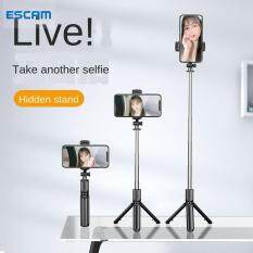 Gậy selfie 3 chân mini ESCAM S03 kết hợp bluetooth có thể thu gọn cho iPhone Samsung Huawei tripod điện thoại chân đỡ điện thoại gậy quay tiktok chân để điện thoại cây chụp hình 3 chân -INTL