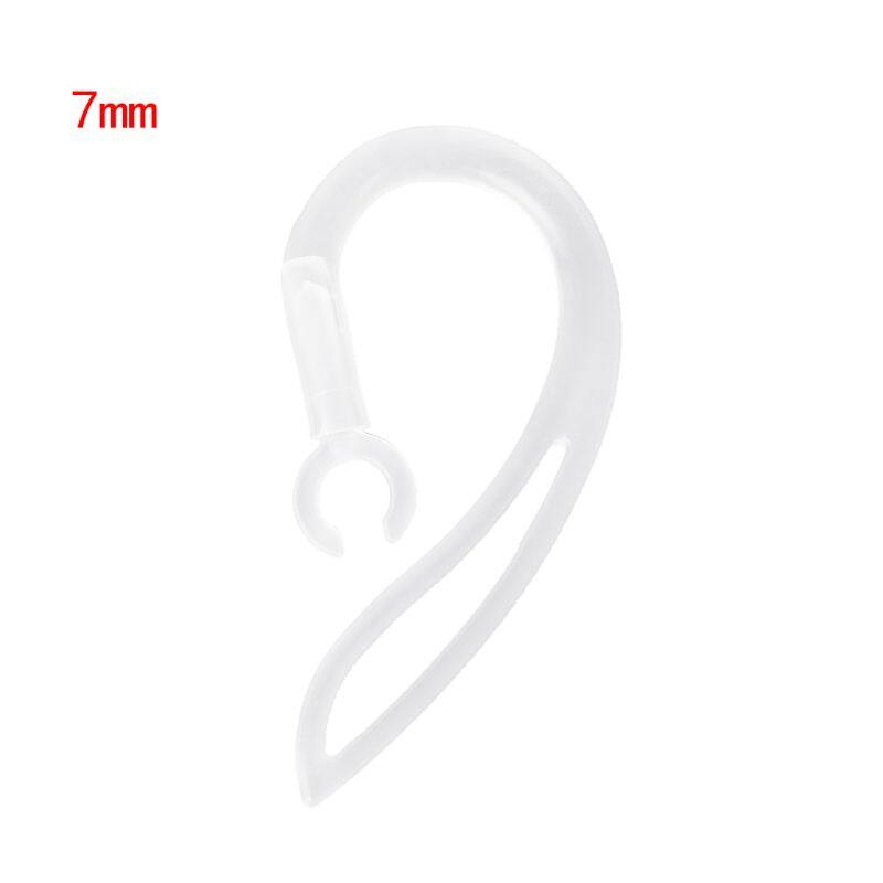 【Closet Dream】 7mm Bluetooth-compatible Earphones Transparent Soft Silicone Ear Hook  Clip