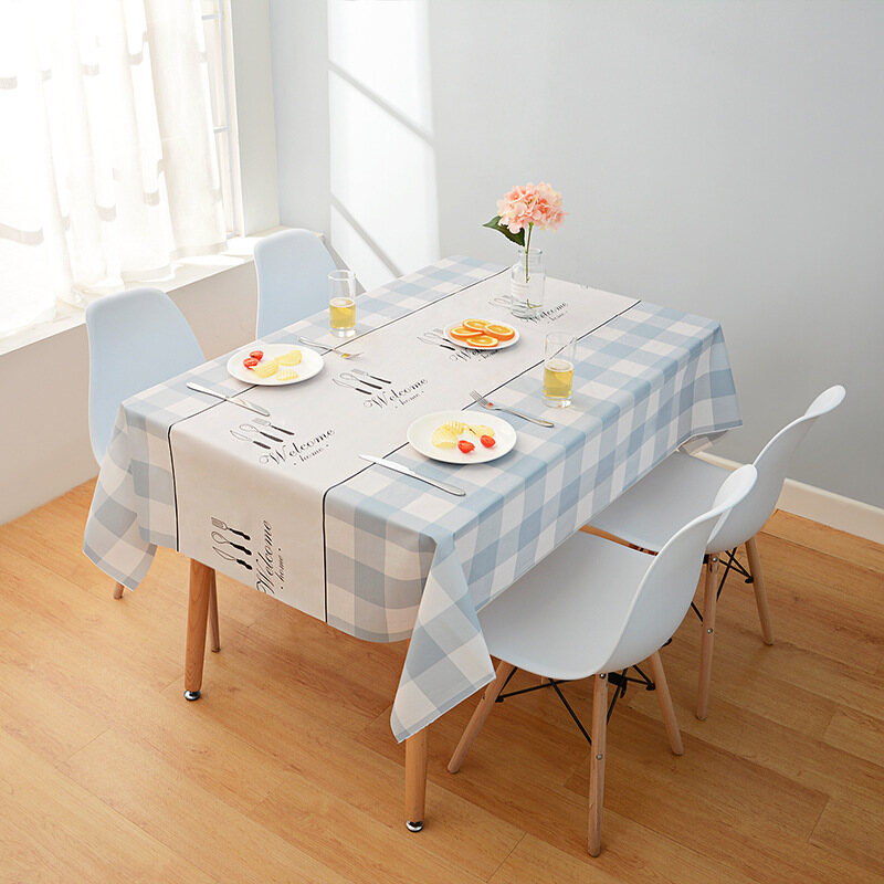 Dream Hunter Tablecloth Waterproof Anti-Scald Oil-Proof Nordic Tablecloth 137*90Cm Disposable No-Wash Table Cloth Pvc Cover Picnic Cloth 2021