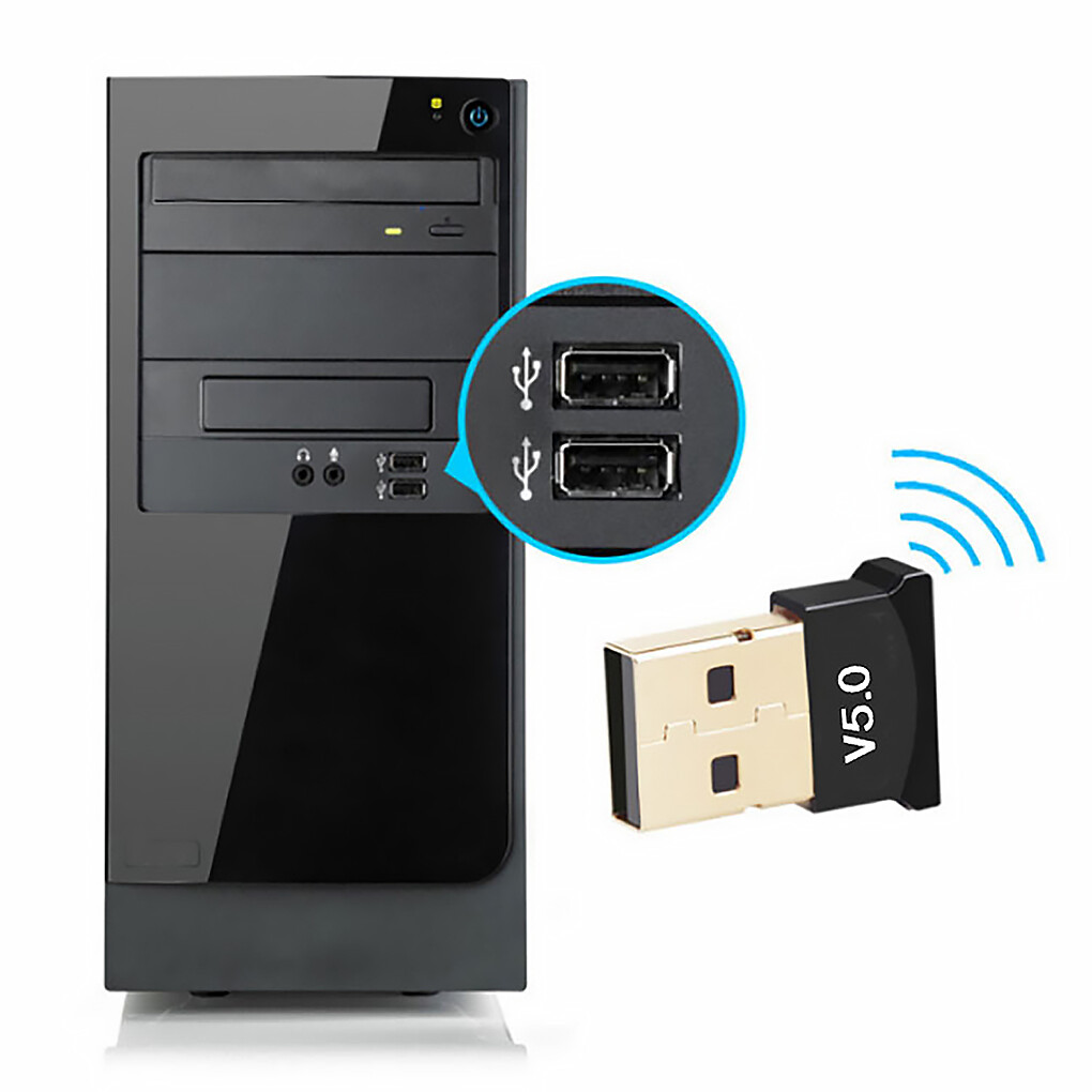 Bluetooth 5.0 Music Adapter Computer Wireless Audio Transmitter Receiver USB 2.0 Fast Speed Dongle
