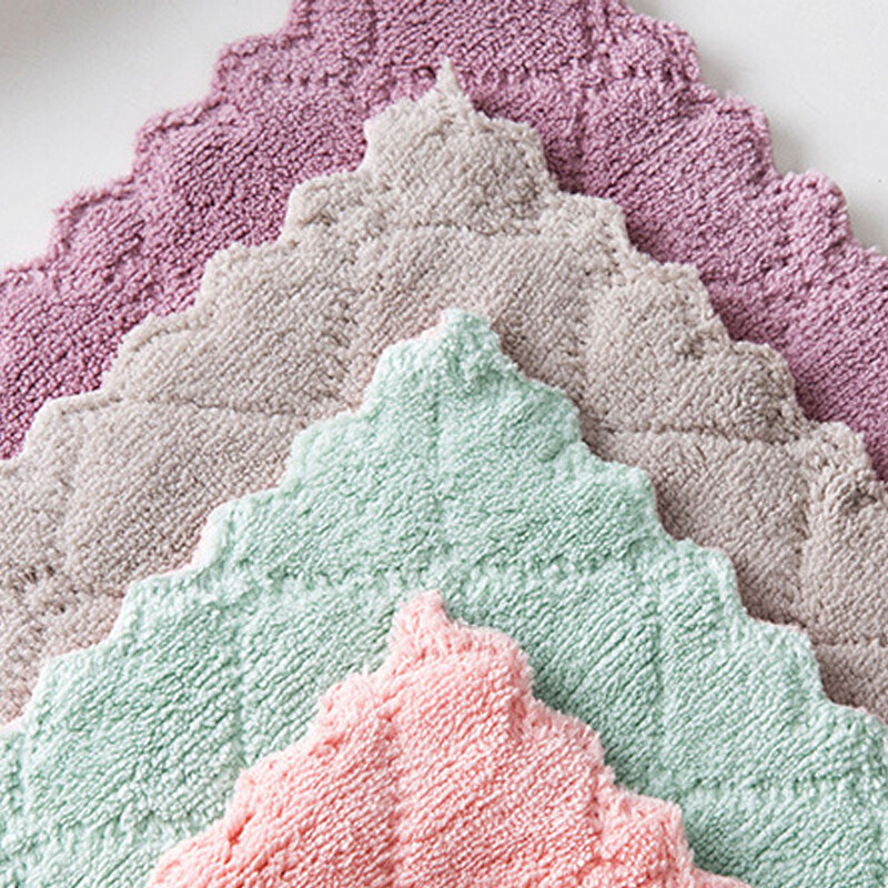 Microfiber Kitchen Dish Cloth Super Absorbent High-Efficiency Tableware Towel Kitchen Tools Household Cleaning Cloths