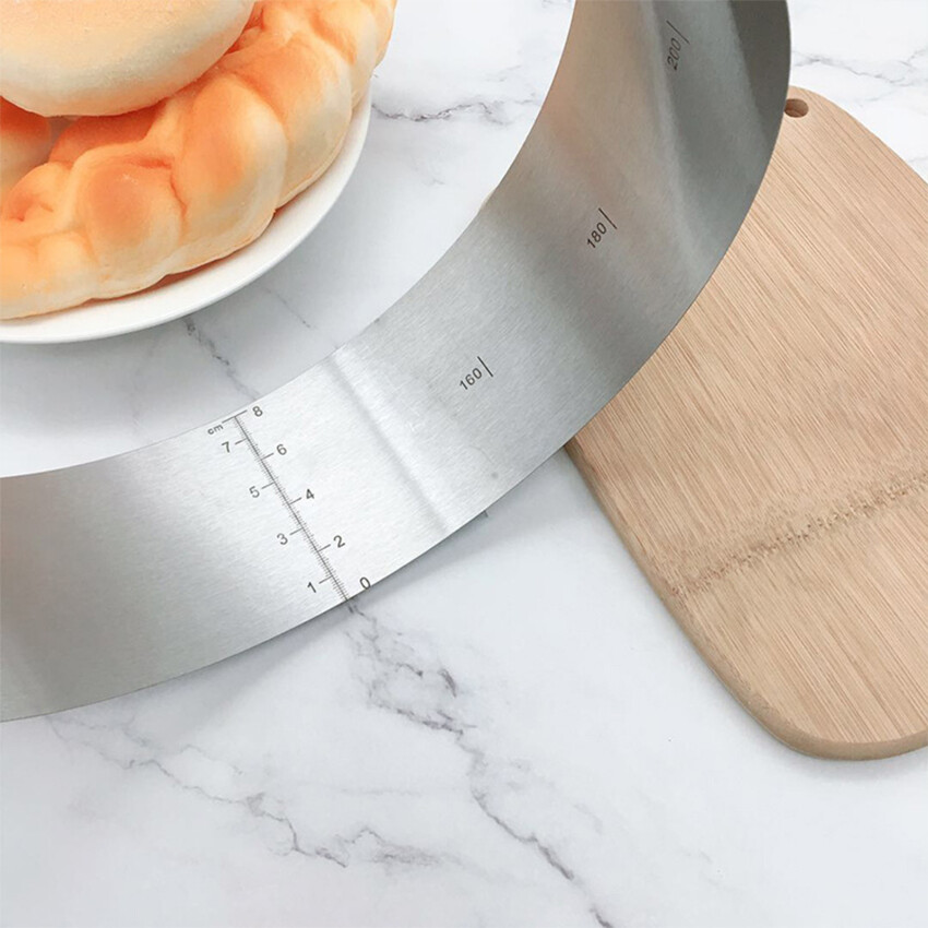 Adjustable Round Cake Ring Mold Retractable Mousse Cake Ring Stainless Steel Circle Baking Ring Cake Tools