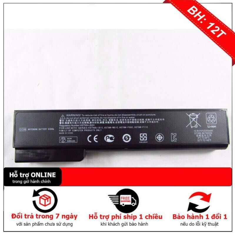 Pin laptop hp probook 6360b, 6460b, 6465b, 6470b, 6475b, 6560b, 6565b