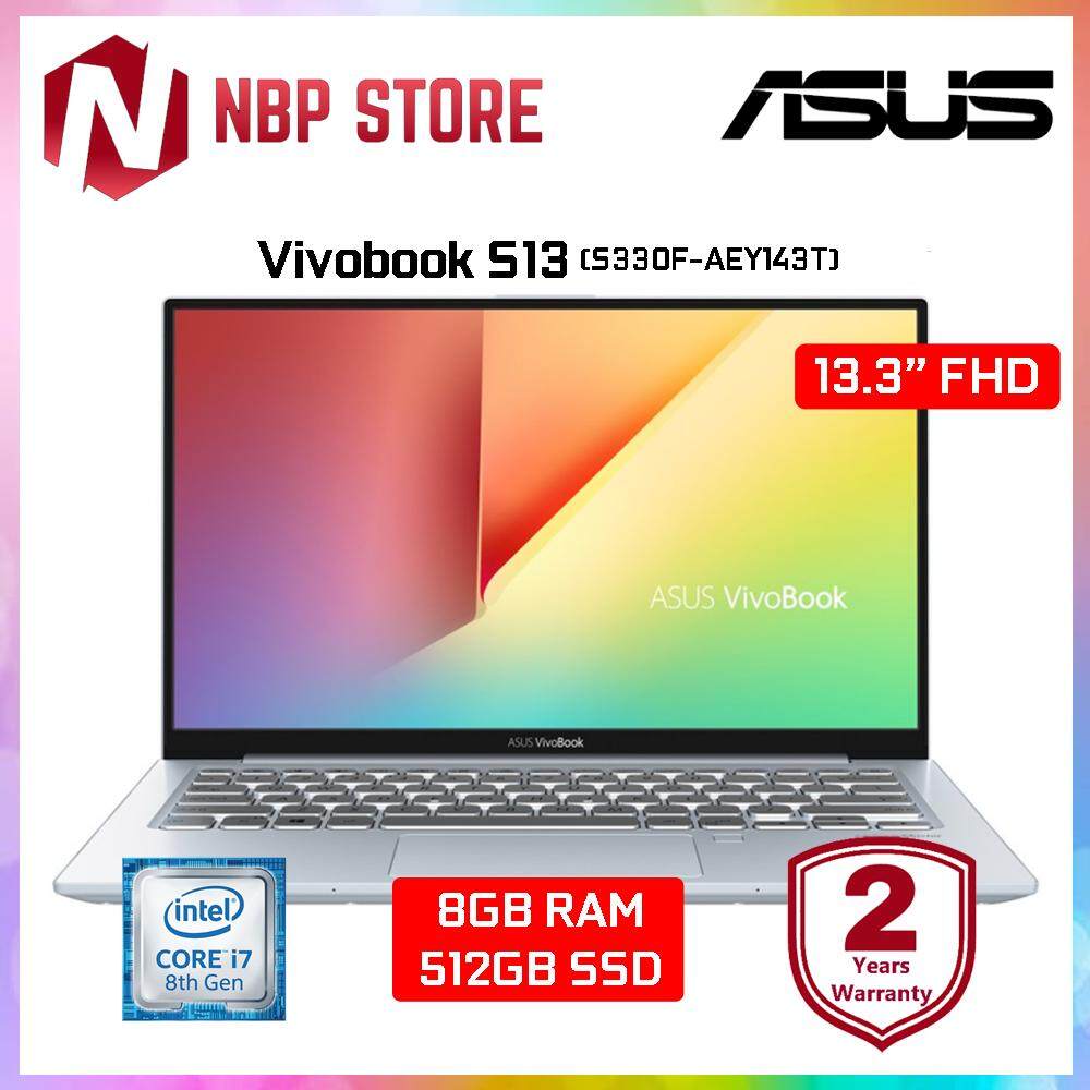 Asus Vivobook S13 S330F-AEY143T 13.3 FHD Laptop Metal Silver ( i7-8565U, 8GB, 512GB, Intel, W10 ) Malaysia