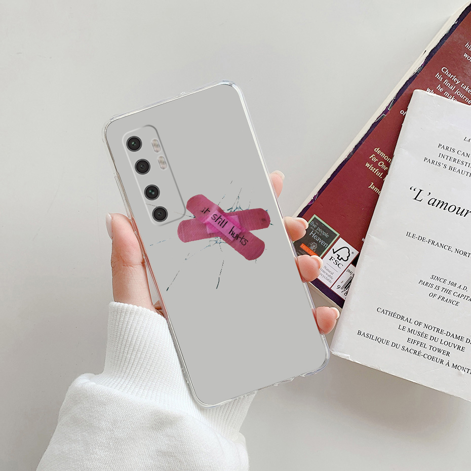 Casing For Xiaomi Mi Note 10 Lite Case Clear Cute Painted Silicone Soft TPU Back Cover Phone Case