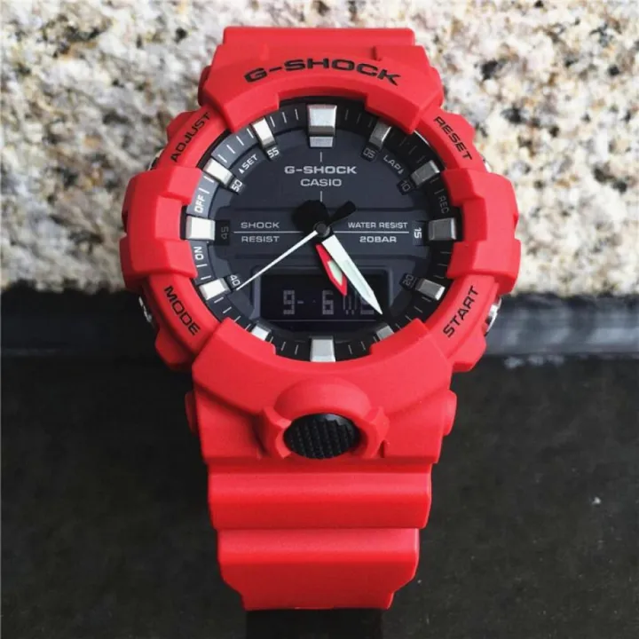 g shock ga 800 red