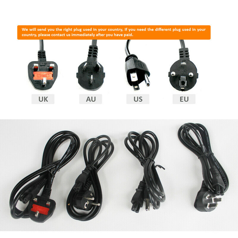thumbnail image 2 of 65W AC Adapter For HP 23er 23es 23f 23vx Monitors – 19V 3.42A, Power Cord Included 2 of 5