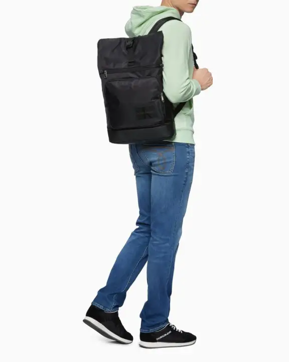 calvin klein roll top backpack