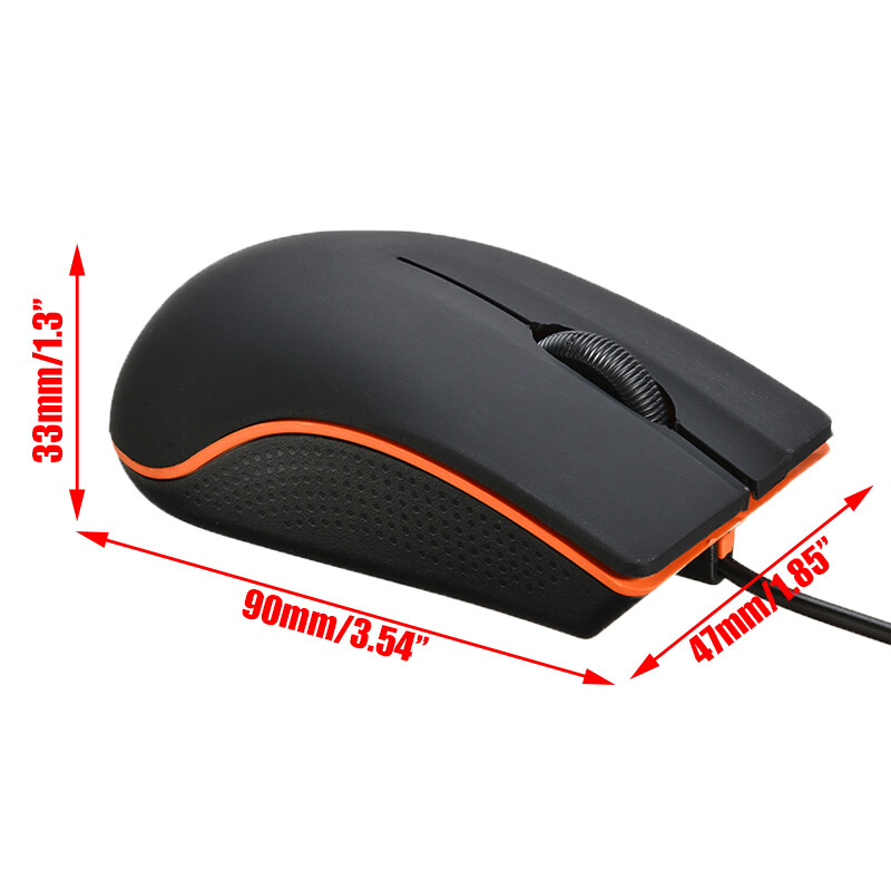 BOKALI 1 Chiếc Chuột Quang Chơi Game Có Dây LED Chuột Với Cáp USB Cho PC Máy Tính Xách Tay