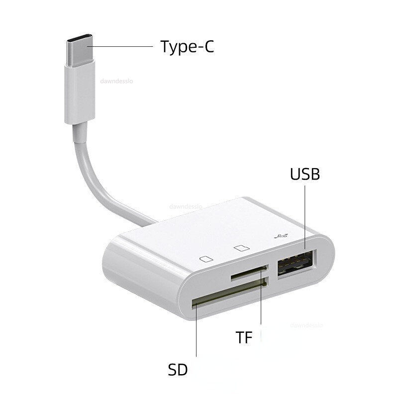 Kebidumei đa chức năng Loại-C Adapter TF SD Đầu đọc thẻ nhớ OTG adpter USB đầu đọc thẻ Loại C
