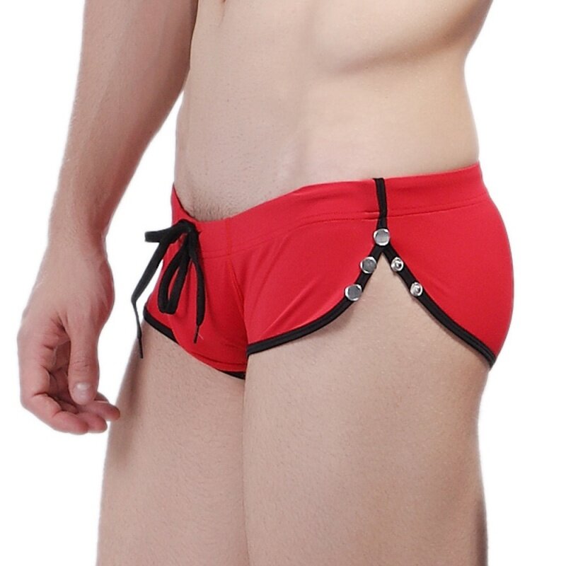 Nơi bán Ackeryshop Men Tether Underwear Boxer Shorts Trunks Slacks Men Shorts Swimming Pants BK/L đồ bơi gợi cảm cho nam *Black
