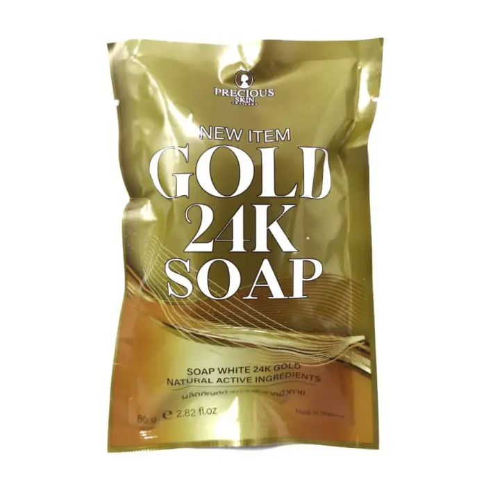 gold 24k whitening soap review