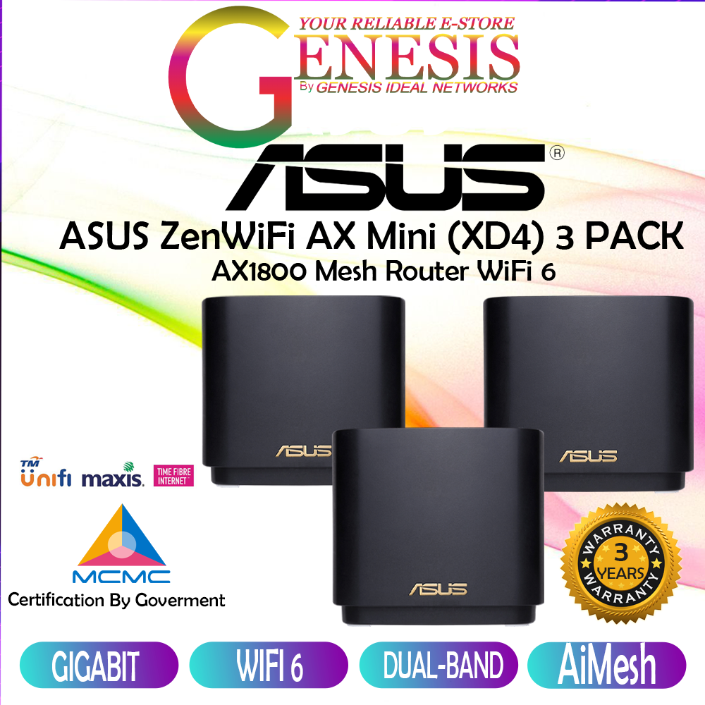 [🔥economic Wifi 6 Zen Wifi Mesh System🔥] Asus Zenwifi Ax Mini Xd5 Ax3000 Mesh Wifi Backhaul