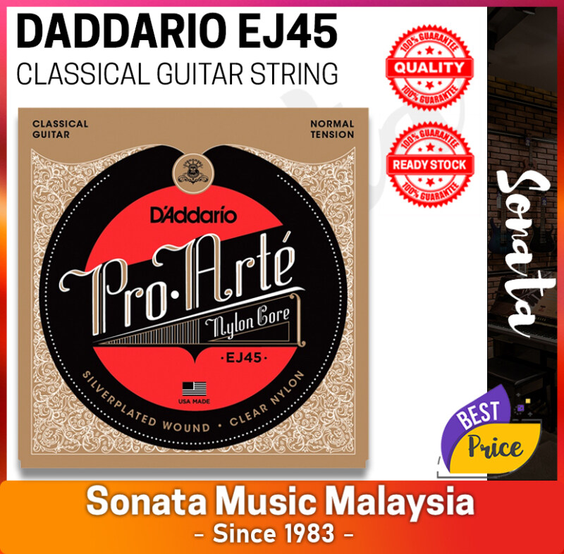 Daddario EJ45 Pro-Arté Nylon Classical Guitar String Normal Tension Daddario D addario (EJ 45) Malaysia