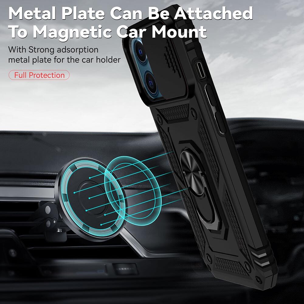 For iPhone 12 Pro Max 6.7 Phone Case,For iPhone 12 6.1/iPhone 12 Pro 6.1 Cases,Sergeant Push Window Protection Camera Armor Ring Bracket Back Cover For iPhone 12 Mimi 5.4
