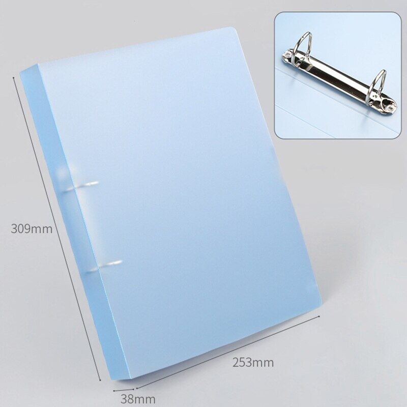 A4 Binder Folder 4-ring 2-ring A4 File Binder Expanding File Office Document Organizer 220 Sheets Capacity for School Office