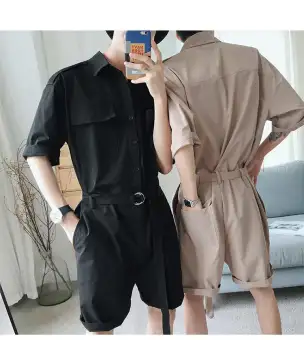 baggy short overalls