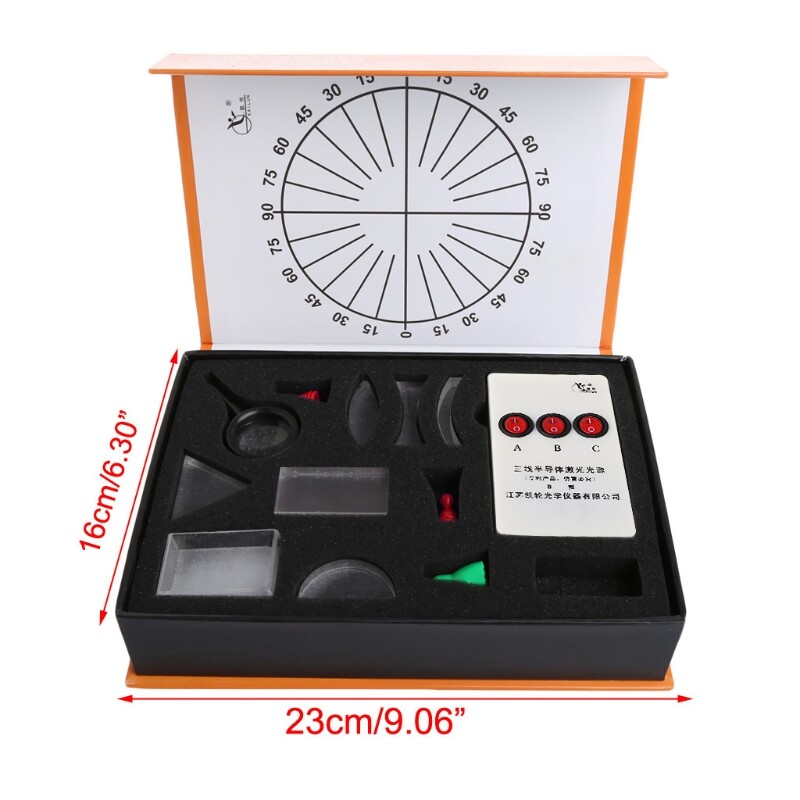Hot Sale Optical Concave Convex Lens Prism Set Physical Optical Kit Laboratory Equipment
