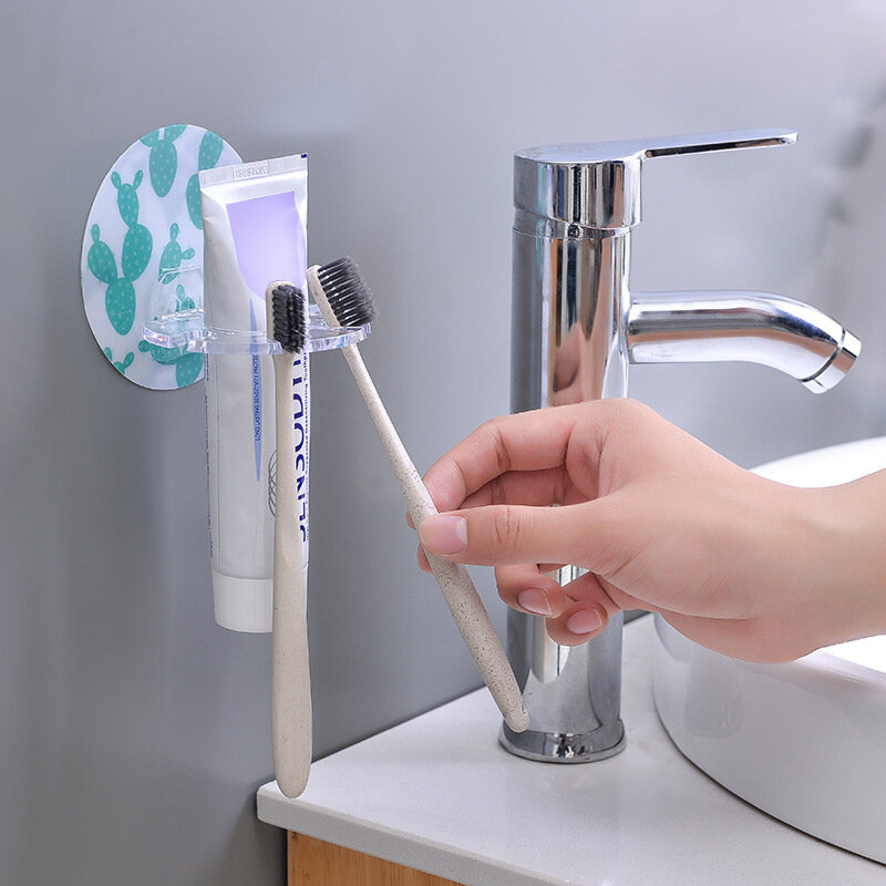 1 Giá Đỡ Nhựa, Giá Đựng Kem Đánh Răng Máy Cạo Râu Bàn Chải Đánh Răng, Phòng Tắm Tổ Chức Dụng Cụ Phụ Kiện