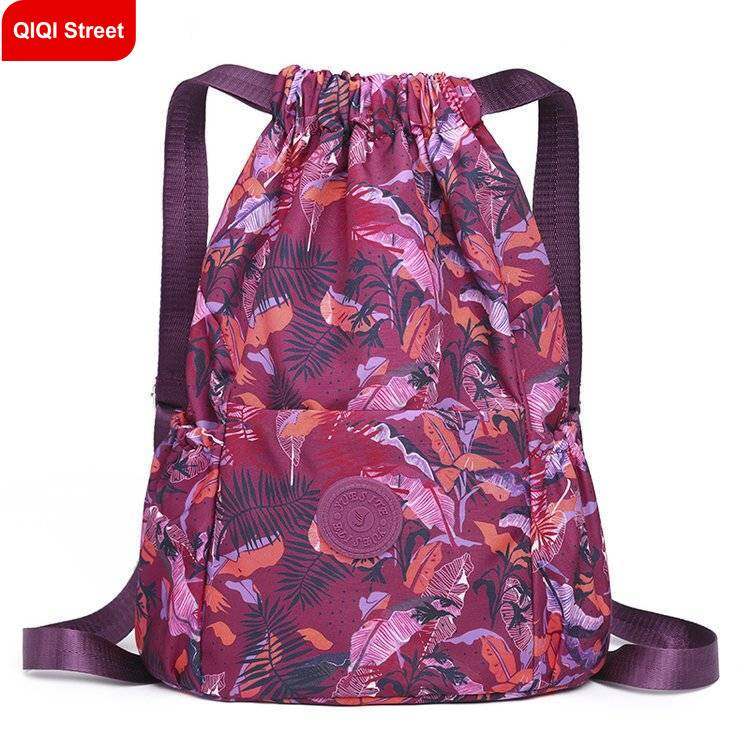 Travel bags, Sports backpacks, yoga bags, women's casual fashion women's bags, Oxford cloth backpacks, lightweight Korean backpacks, drawstring foldable mother bags