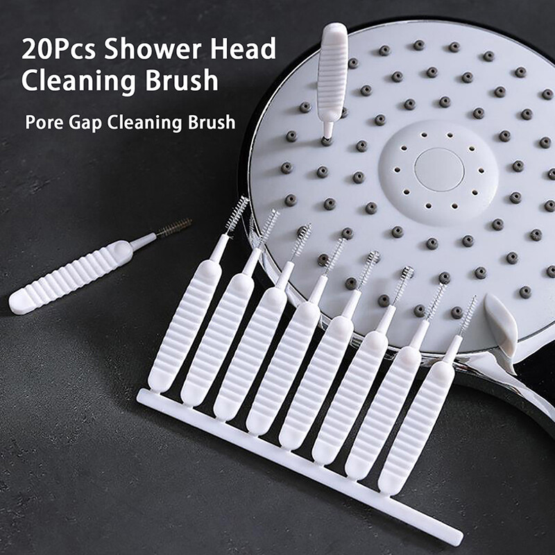 Nofui 20Pcs Shower Head Cleaning Brush Pore Anti-clogging Brush Phone Hole Clean Brush
