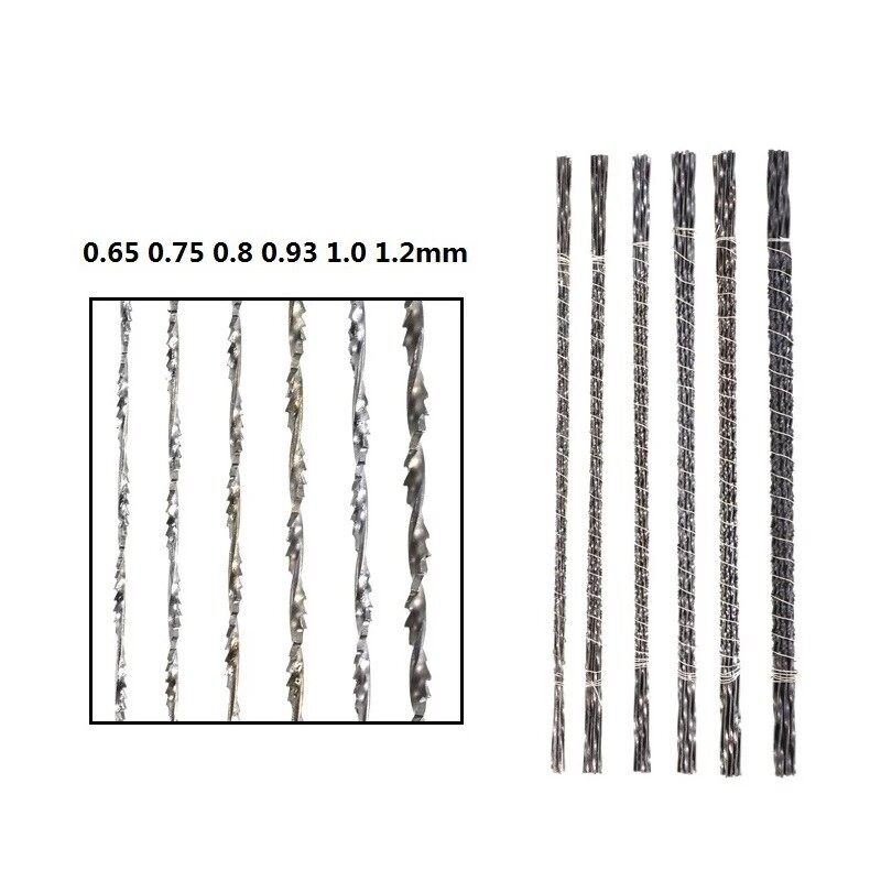 8Pcs Diamond Cutting Wire Saw Blade Jewelry Metal Wood Cutting Jigsaw Blades