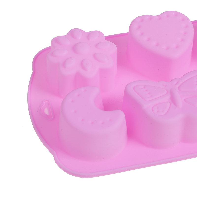 Côn Trùng Hình dạng Khuôn Silicone trang trí bánh 6 lưới đa chức năng handmade khuôn