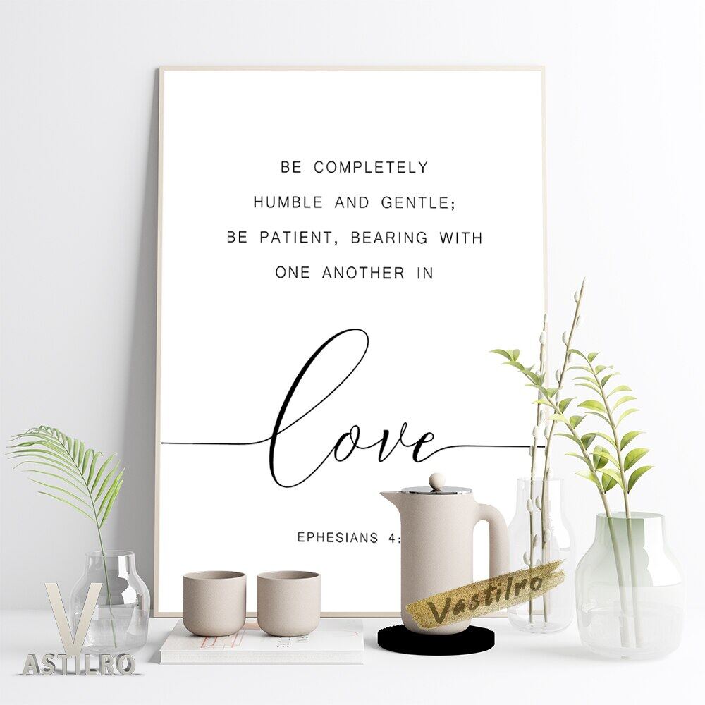 Ephesians In Love Bible Verse Wall Art Poster Wordings Scripture Quote  Typography Print Canvas Painting Christian Home Decor | Lazada PH
